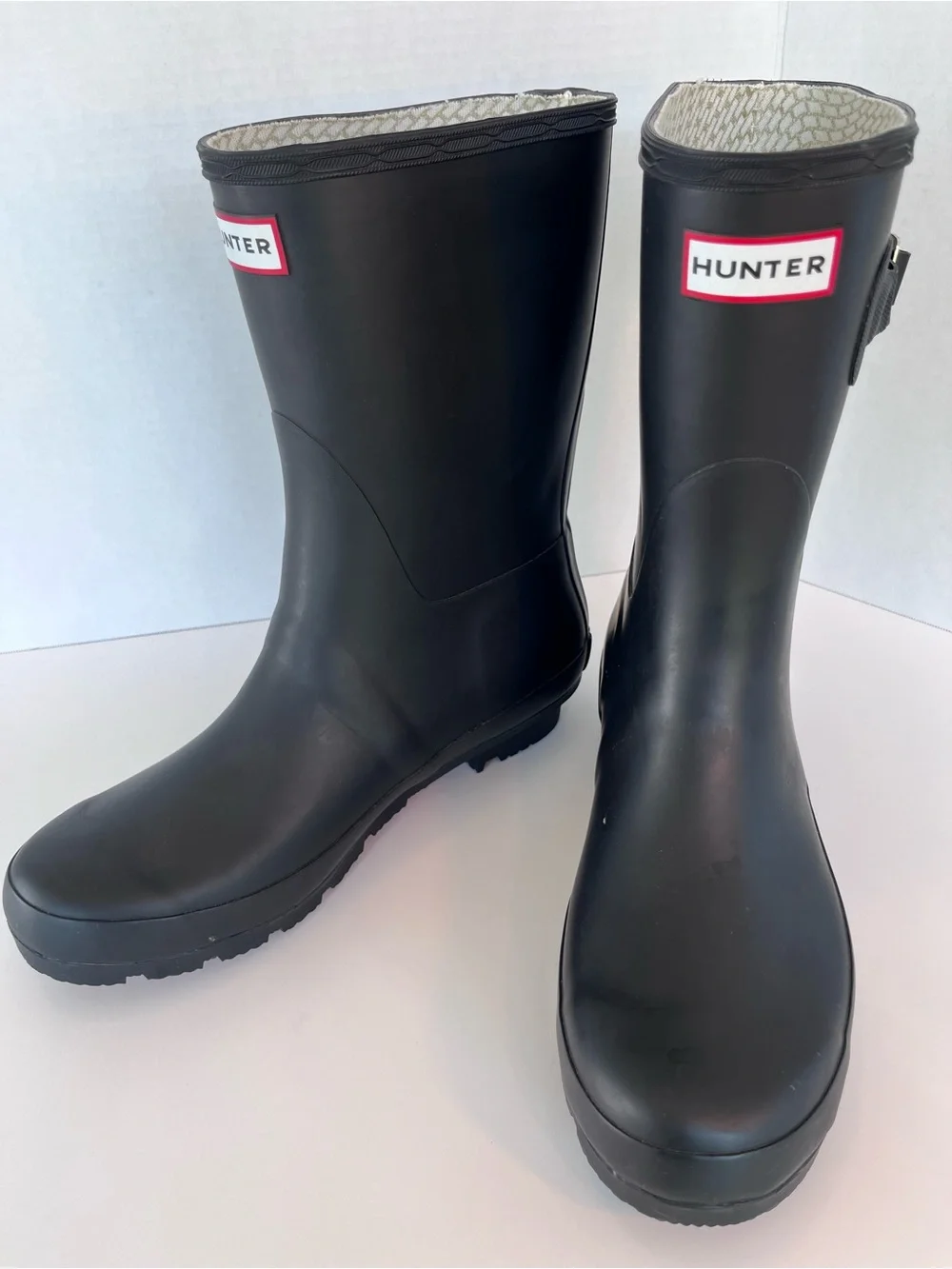 Hunter Original Tall Matte Black Mid-Calf Rubber Rain Boots
